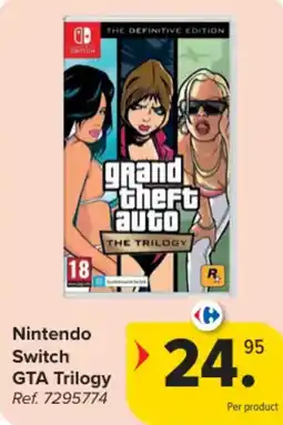 Carrefour Nintendo switch gta trilogy aanbieding