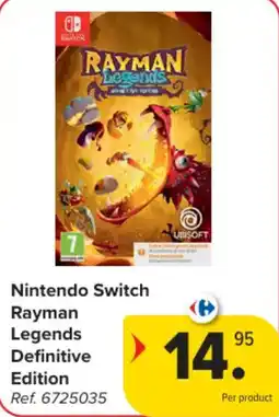 Carrefour Nintendo switch rayman legends definitive edition aanbieding