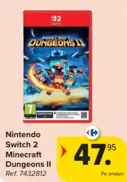 Carrefour Nintendo switch 2 minecraft dungeons ii aanbieding