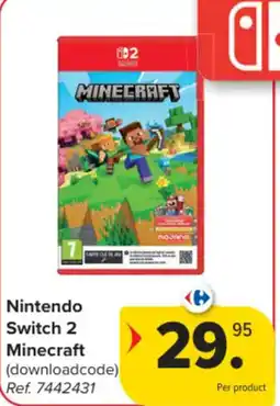 Carrefour Nintendo Switch 2 Minecraft aanbieding
