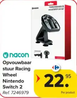 Carrefour Opvouwbaar stuur Racing Wheel Nintendo Switch 2 aanbieding