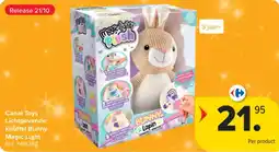 Carrefour lichtgevende knuffel bunny magic light aanbieding