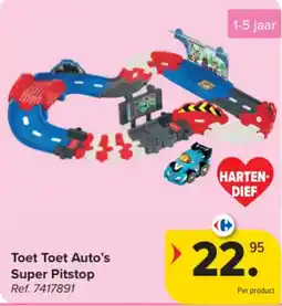 Carrefour Toet Toet Auto's Super Pitstop aanbieding