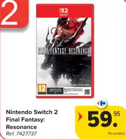 Carrefour Nintendo switch 2 final fantasy resonance aanbieding