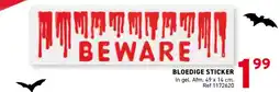 Trafic Bloedige sticker aanbieding