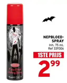 Trafic Nepbloed-spray aanbieding