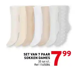 Trafic Set van 7 paar sokken dames aanbieding