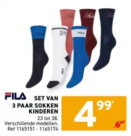 Trafic Set van 3 paar sokken kinderen aanbieding