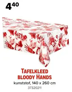 Euroshop Tafelkleed Bloody Hands aanbieding