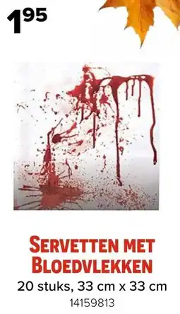 Euroshop Servetten met Bloedvlekken aanbieding