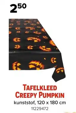 Euroshop Tafelkleed creepy pumpkin aanbieding