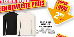 Trafic Sous-pull meisjes of jongens aanbieding