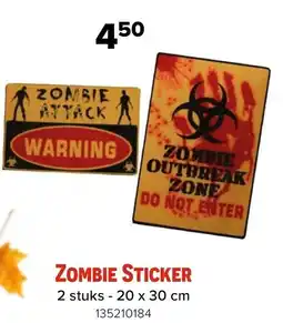 Euroshop Zombie sticker aanbieding