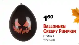 Euroshop ballonnen creepy pumpkin aanbieding