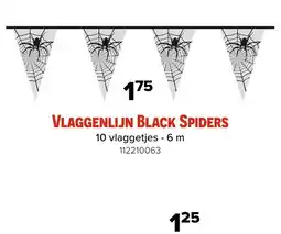 Euroshop Vlaggenlijn black spiders aanbieding