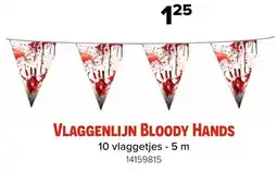 Euroshop Vlaggenlijn Bloody Hands aanbieding
