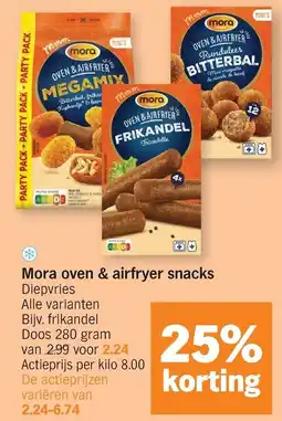Albert Heijn Mora oven & airfryer snacks aanbieding