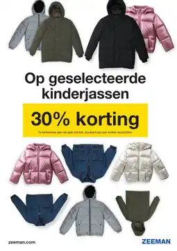 Zeeman kinderjassen aanbieding
