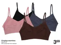 Zeeman Croptop seamless aanbieding