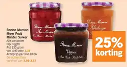 Albert Heijn Bonne Maman Meer Fruit Minder Suiker aanbieding