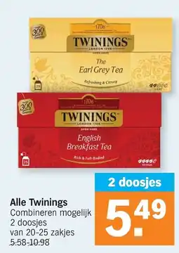 Albert Heijn Alle Twinings aanbieding