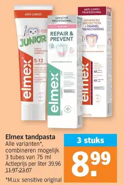 Albert Heijn Elmex tandpasta aanbieding