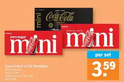 Albert Heijn Coca-Cola 8 x 0.15 literblikjes aanbieding