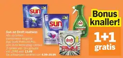 Albert Heijn Sun en Dreft vaatwas aanbieding