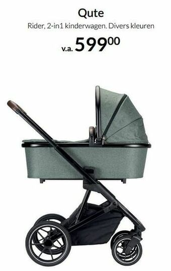 BabyPark Qute rider, 2-in1 kinderwagen aanbieding