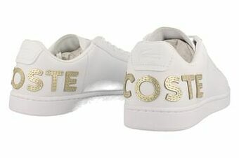 Berca Shoes Lacoste Veterschoen Dames Clean White Carnaby Evo - Wit aanbieding
