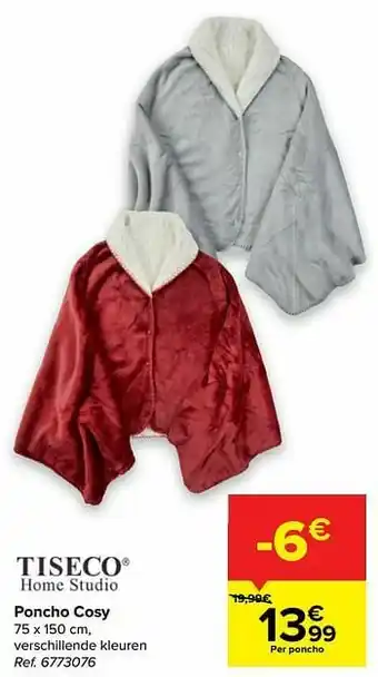 Carrefour Poncho cosy aanbieding