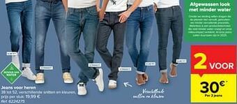 Carrefour Jeans voor heren aanbieding