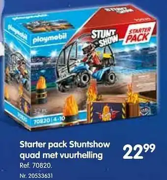 Starter pack stuntshow quad met vuurhelling