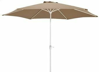 Dreamland Aluminium parasol diameter 3 m taupe aanbieding