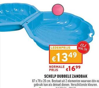 Trafic Schelp Dubbele Zandbak aanbieding