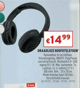 Trafic Draadloze Hoofdtelefoon aanbieding