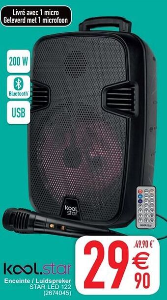 Cora Kool.star enceinte - luidspreker star led 122 aanbieding
