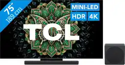 Coolblue TCL QD Mini-led 75 C69K Pro (2026) + TCL A65K aanbieding