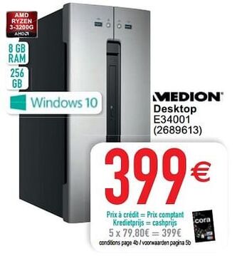 Cora Medion desktop e34001 aanbieding