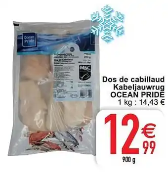 Cora Dos de cabillaud kabeljauwrug ocean pride 900 g aanbieding