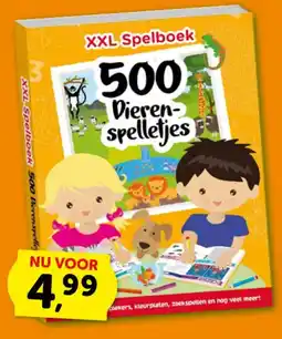 Boekenvoordeel XXL Spelboek 500 Dieren-spelletjes aanbieding