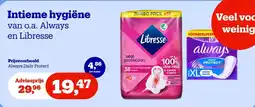 Bol.com Intieme hygiëne van o.a. Always en Libresse aanbieding