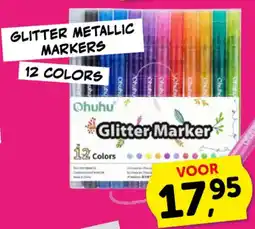 Boekenvoordeel Glitter Marker aanbieding
