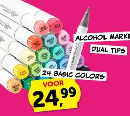 Boekenvoordeel alcohol markers dual tips aanbieding