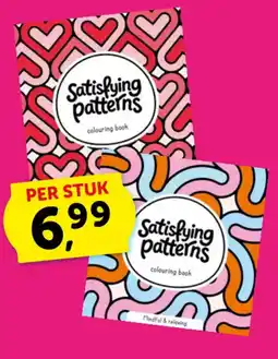 Boekenvoordeel Satisfying patterns colouring book aanbieding