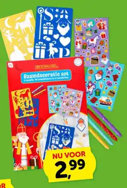 Boekenvoordeel Sinterklaas raamdecoratie set aanbieding