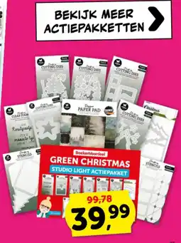 Boekenvoordeel green christmas studio light actiepakket aanbieding