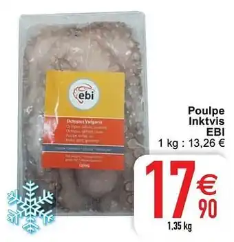 Cora Poulpe inktvis ebi 1.35 kg aanbieding