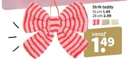Wibra Strik teddy aanbieding
