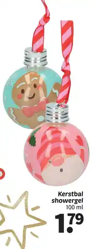 Wibra Kerstbal showergel aanbieding